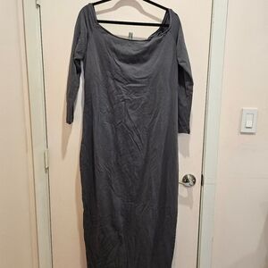 SKIMS Charcoal Maxi Dress